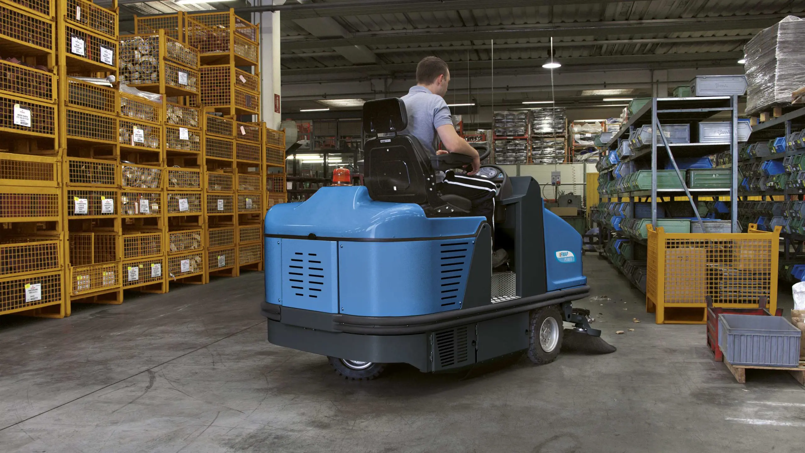 Factory floor sweeping in Brisbane